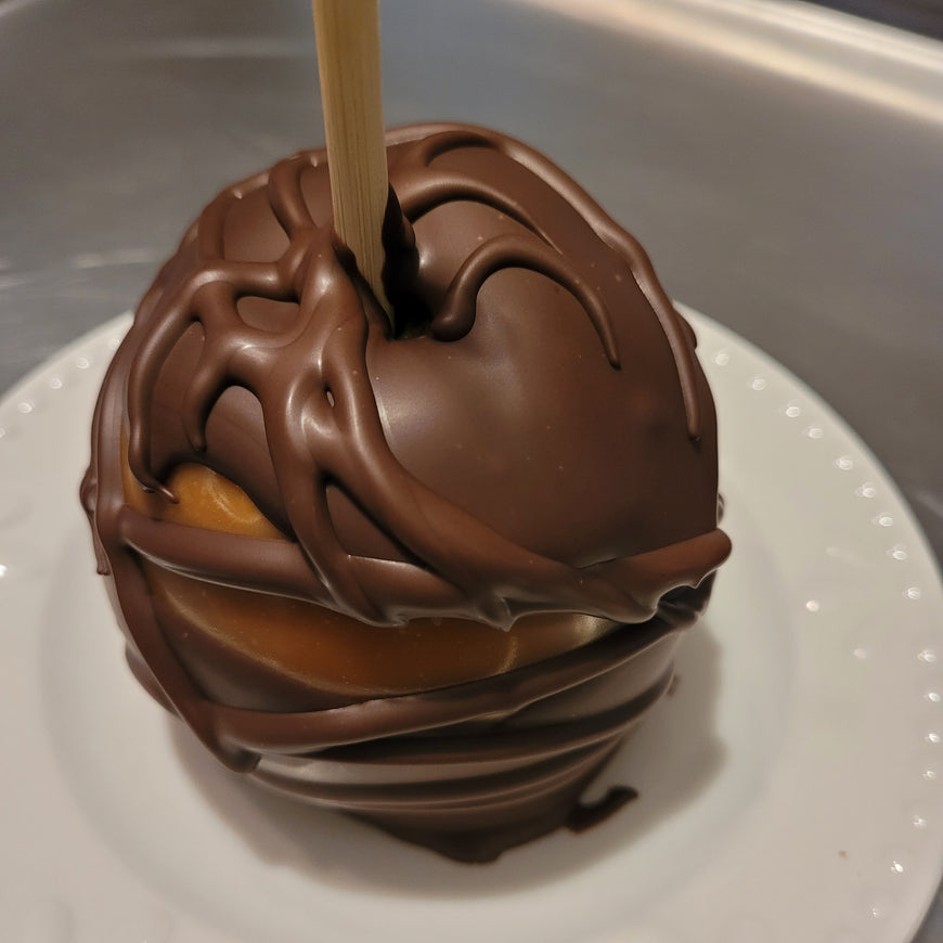 Gourmet Caramel Milk Chocolate Covered Granny Smith Apple (OMG)