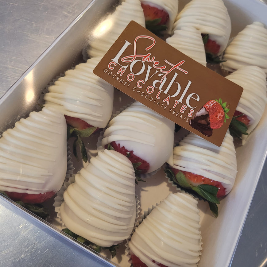 Gourmet White Chocolate Covered Strawberries